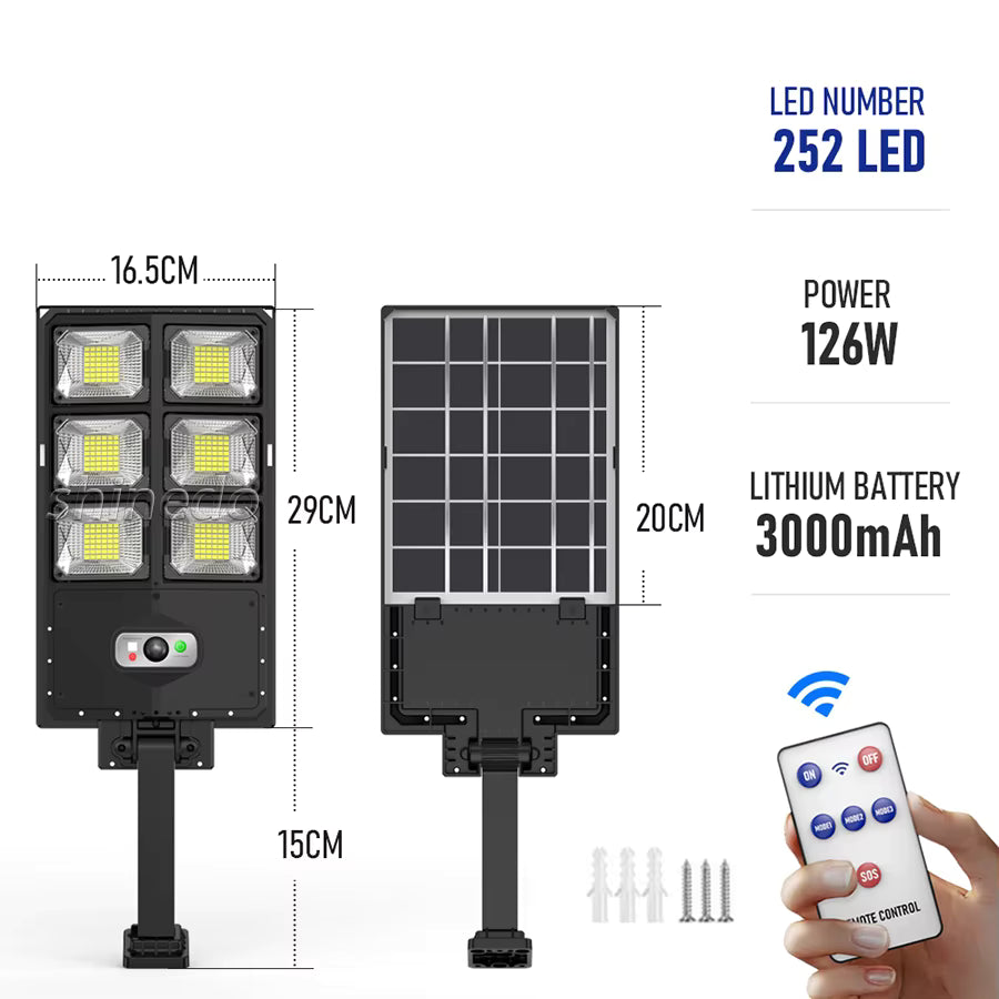 Solar Powered Motion Sensor Street Light