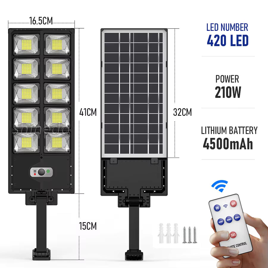 Solar Powered Motion Sensor Street Light