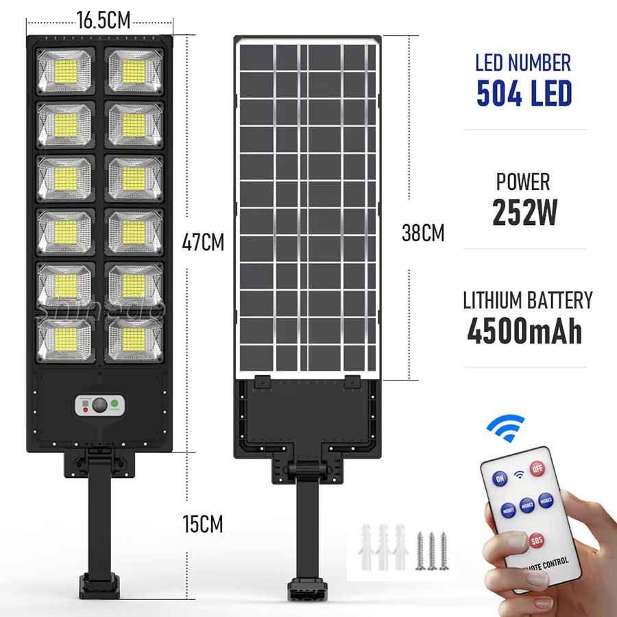 Solar Powered Motion Sensor Street Light